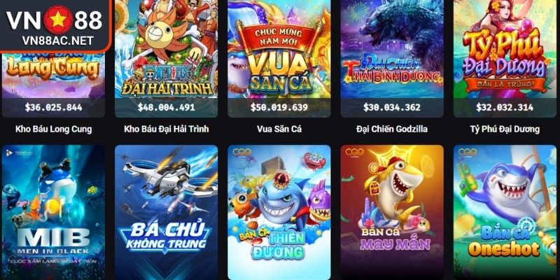 Tổng quan về sảnh bắn cá JILI VN88
