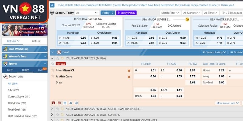 Các hình thức đặt cược hấp dẫn với game E-Sports VN88