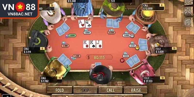 Flop vòng cược Poker VN88 thứ hai